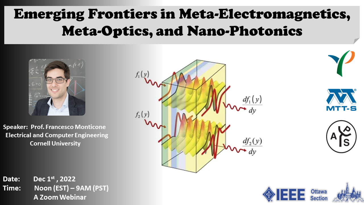 Emerging Frontiers in Meta-Electromagnetics, Meta-Optics, and Nano ...