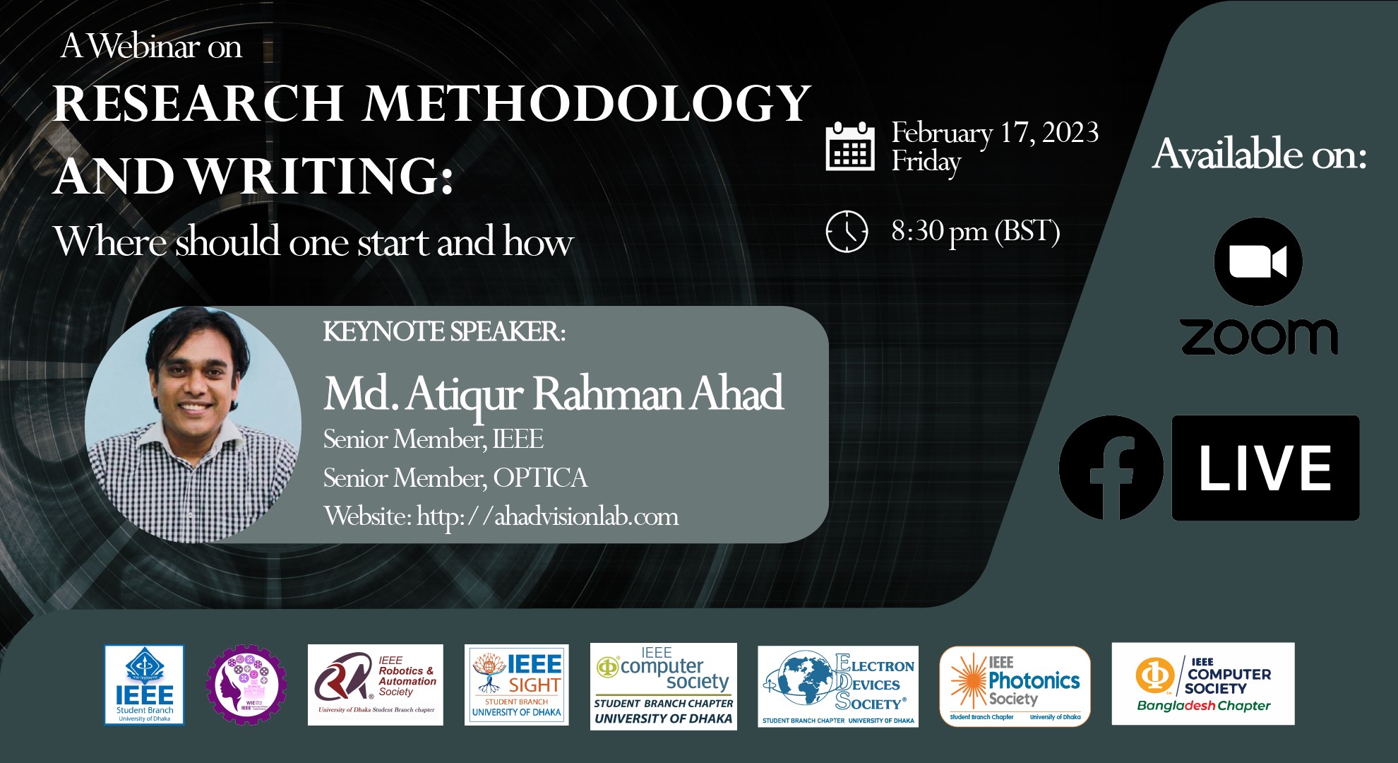 A webinar on Research Methodology and Writing: Where should one start ...