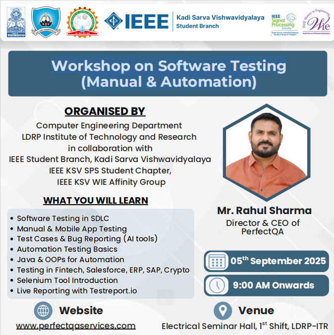 Workshop on Software Testing Poster