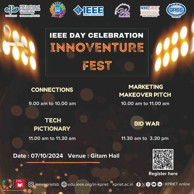 INNOVENTURE FEST : IEEE DAY CELEBRATIONS 2024 EDITION - IEEE KPRIET SB ...